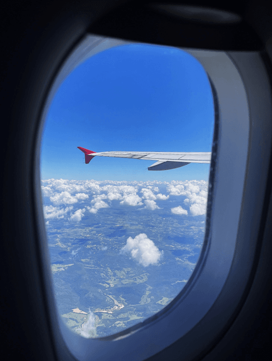 Scenic Flight In-Air Window View